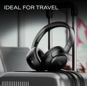 : हेडफोन का माइक्रोफोन और Dual ENx™ कॉलिंग फीचर दिखाते हुए