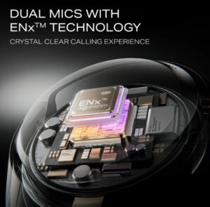 ANC मोड एक्टिव करते हुए शोर कम करने वाला हेडफोन