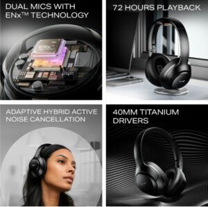 हेडफोन की memory foam ईयरकप्स दिखाती हुई आरामदायक फिट