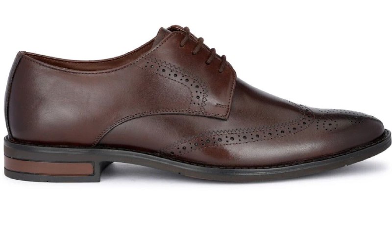 Stylish brown Derby Shoes front view for men – perfect blend of comfort and fashion